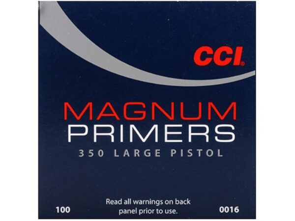 CCI Large Pistol Magnum Primers #350 Box of 1000 (10 Trays of 100)