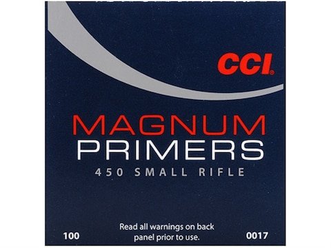 CCI Small Rifle Magnum Primers #450 Box of 1000 (10 Trays of 100)