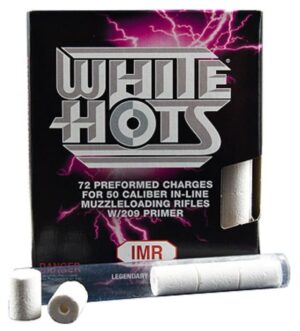 IMR White Hots Black Powder Substitute 50 Caliber #209 Primer Pre-Formed Charges Pack of 72